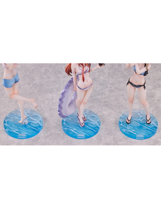 Solarain - Steins Gate - Pack 3 figures Suzuha Amane, Kurisu Makise, Mayuri Shiina Swimsuit Ver