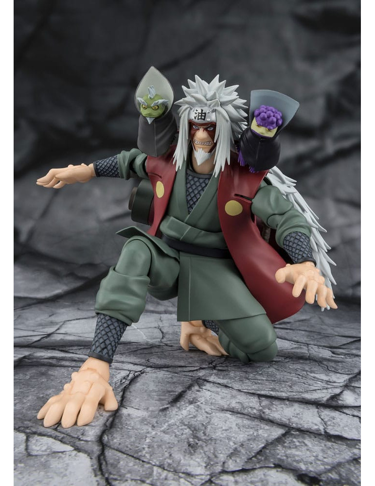 Bandai - Naruto - Figurine S.H.Figuarts Jiraiya Hidden Leaf Heroic Master Sage (Sage Mode Set)