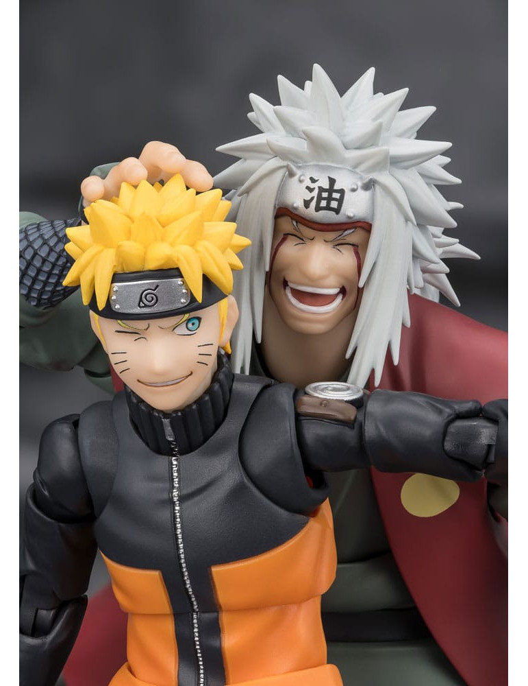Bandai - Naruto - Figurine S.H.Figuarts Jiraiya Hidden Leaf Heroic Master Sage (Sage Mode Set)
