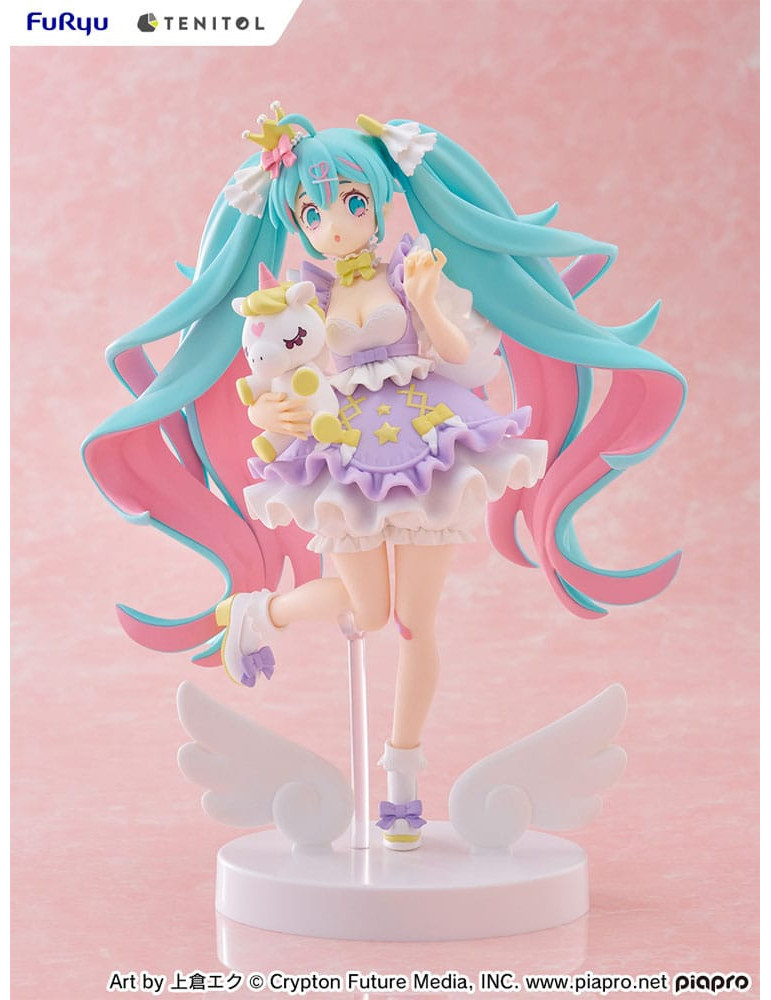 Furyu - Hatsune Miku - Figurine Tenitol Hatsune Miku Yumekawa Princess Lavender Ver.