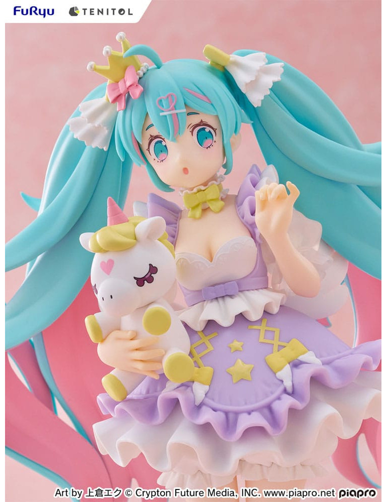 Furyu - Hatsune Miku - Figurine Tenitol Hatsune Miku Yumekawa Princess Lavender Ver.