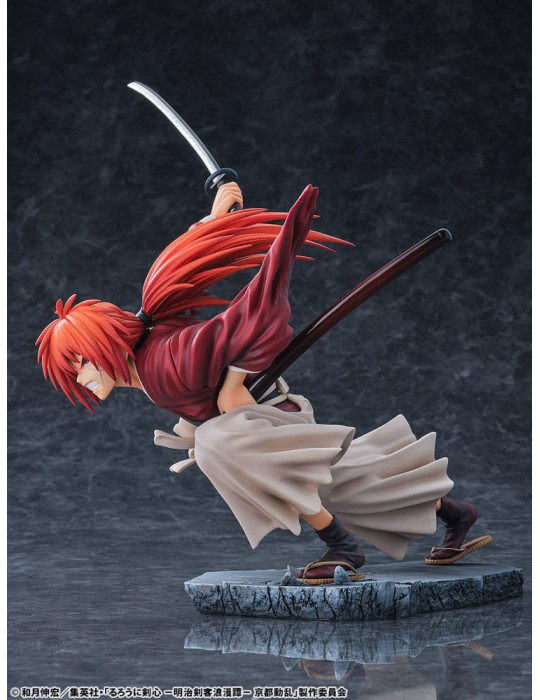 Bellfine - Rurouni Kenshin: Meiji Kenkaku Romantan Kyoto Douran - Figurine Kenshin Himura Tenshou Ryusen Ver.