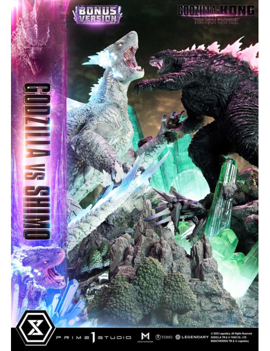 Prime 1 Studio - Godzilla x Kong: The New Empire - figurine Ultimate Diorama Masterline Series Godzilla vs Shimo Bonus Version