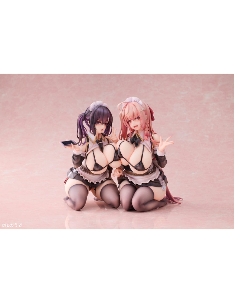 Showmon - Pack 2 statuettes Koho Miya & Otsuhane Fuwari illustration by Ninoude