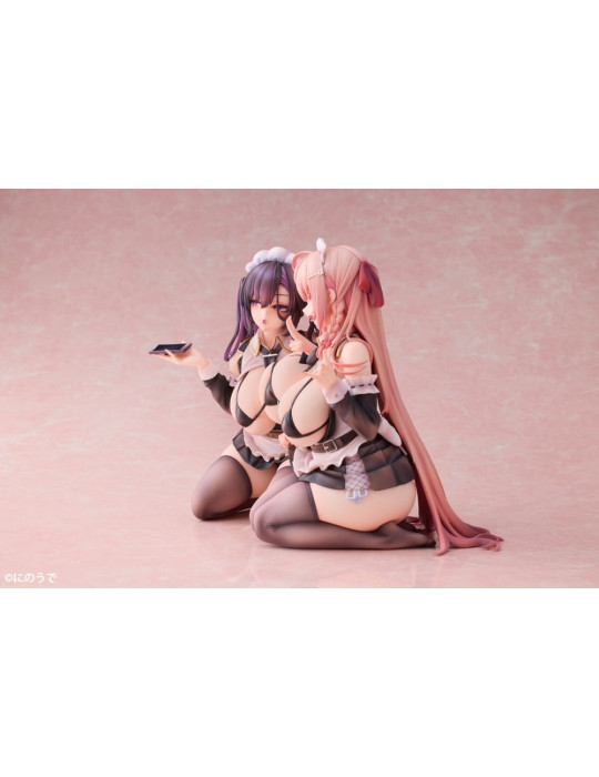 Showmon - Pack 2 statuettes Koho Miya & Otsuhane Fuwari illustration by Ninoude