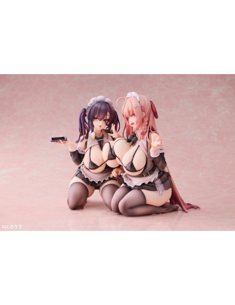 Showmon - Pack 2 statuettes Koho Miya & Otsuhane Fuwari illustration by Ninoude