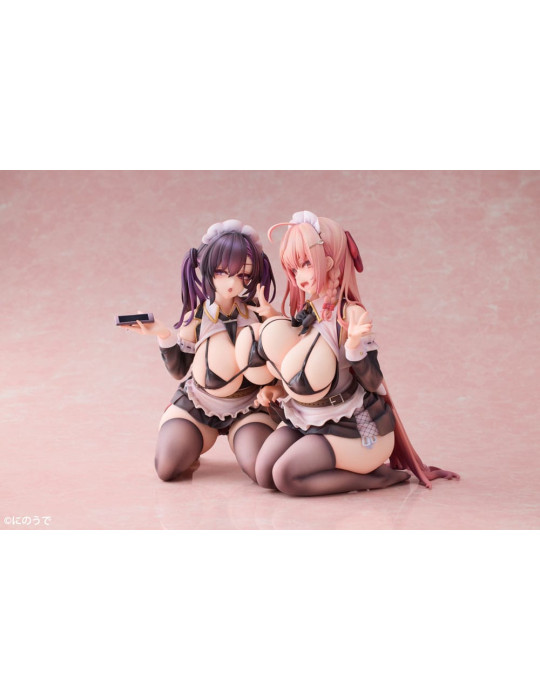 Showmon - Pack 2 statuettes Koho Miya & Otsuhane Fuwari illustration by Ninoude