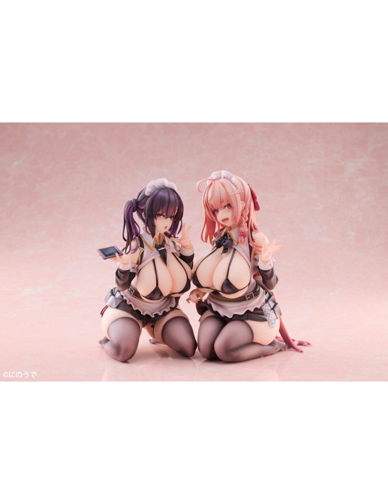 Showmon - Pack 2 statuettes Koho Miya & Otsuhane Fuwari illustration by Ninoude