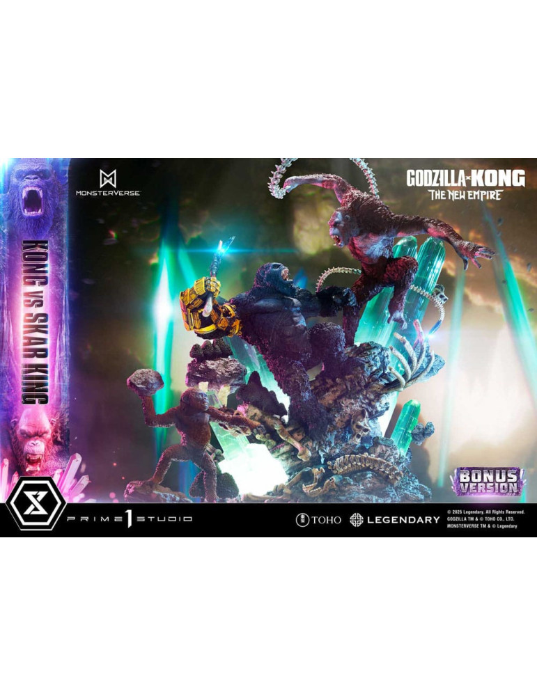 Prime 1 Studio - Godzilla x Kong: The New Empire - Figure Ultimate Diorama Masterline Series Kong vs Skar King Bonus Version