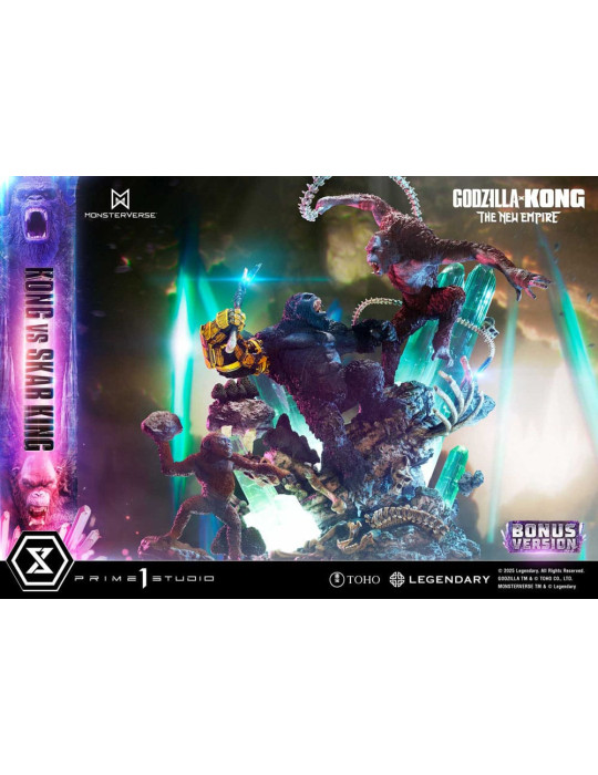Prime 1 Studio - Godzilla x Kong: The New Empire - Figurine Ultimate Diorama Masterline Series Kong vs Skar King Bonus Version
