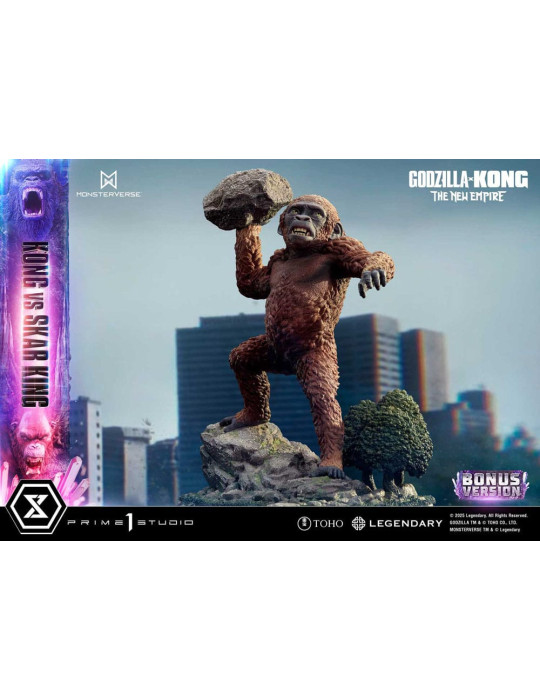 Prime 1 Studio - Godzilla x Kong: The New Empire - Figurine Ultimate Diorama Masterline Series Kong vs Skar King Bonus Version