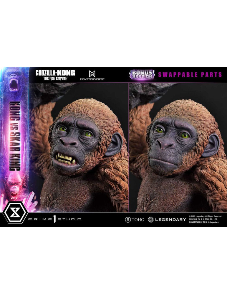 Prime 1 Studio - Godzilla x Kong: The New Empire - Figurine Ultimate Diorama Masterline Series Kong vs Skar King Bonus Version
