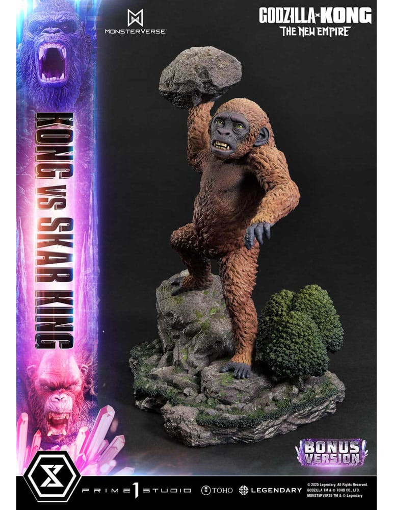 Prime 1 Studio - Godzilla x Kong: The New Empire - Figurine Ultimate Diorama Masterline Series Kong vs Skar King Bonus Version