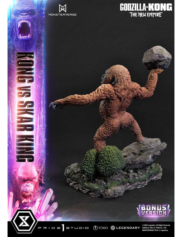 Prime 1 Studio - Godzilla x Kong: The New Empire - Figurine Ultimate Diorama Masterline Series Kong vs Skar King Bonus Version