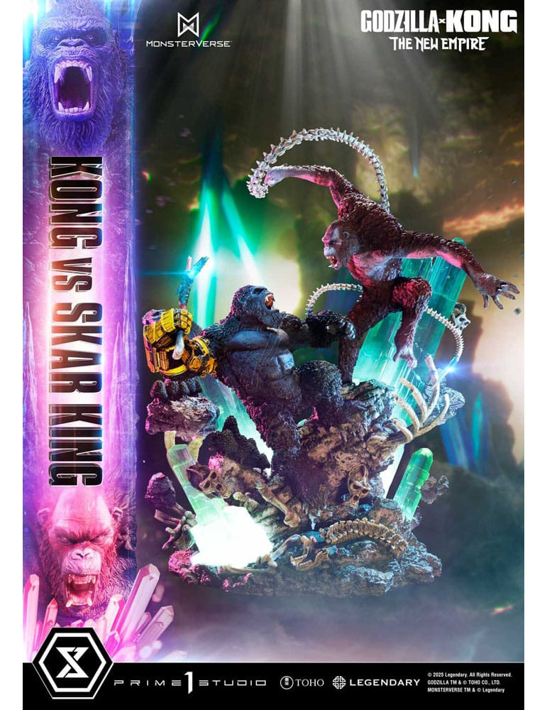 Prime 1 Studio - Godzilla x Kong: The New Empire - Figure Ultimate Diorama Masterline Series Kong vs Skar King Bonus Version