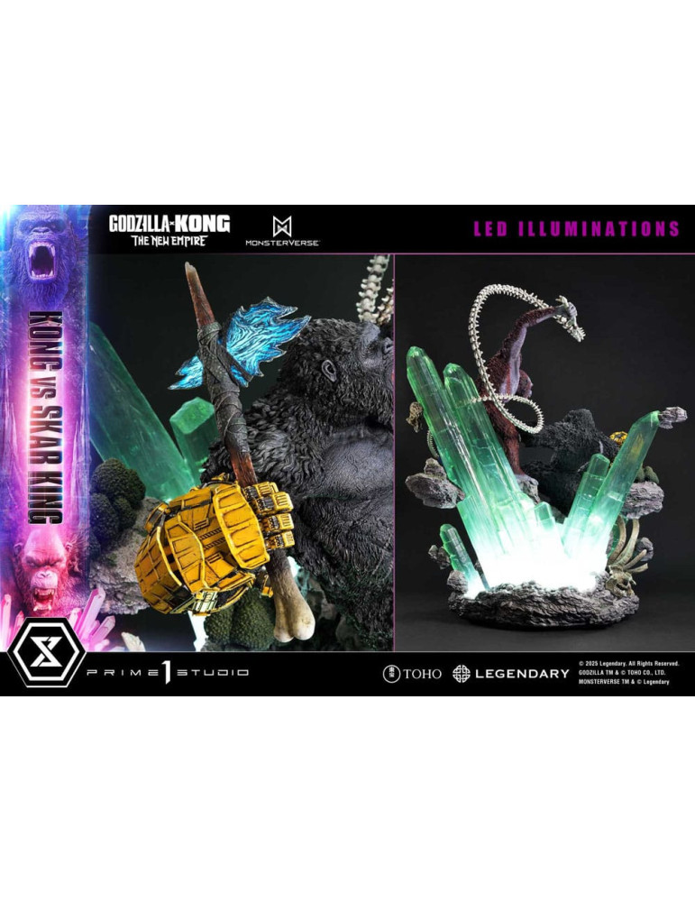 Prime 1 Studio - Godzilla x Kong: The New Empire - Figure Ultimate Diorama Masterline Series Kong vs Skar King Bonus Version