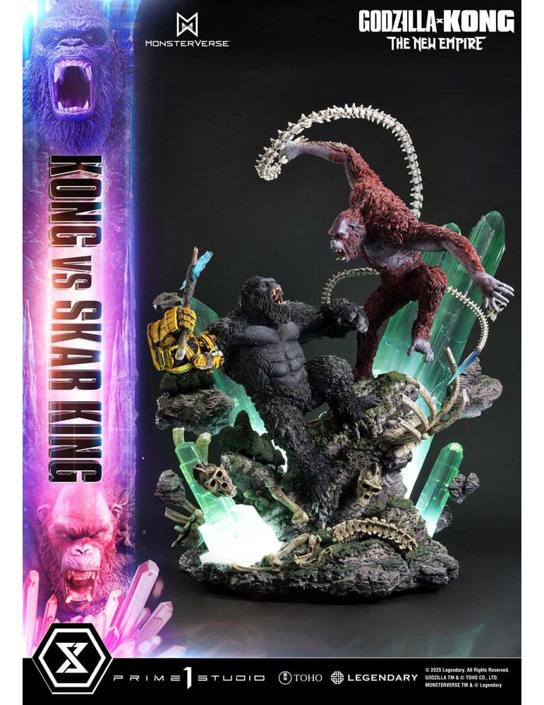 Prime 1 Studio - Godzilla x Kong: The New Empire - Figure Ultimate Diorama Masterline Series Kong vs Skar King Bonus Version