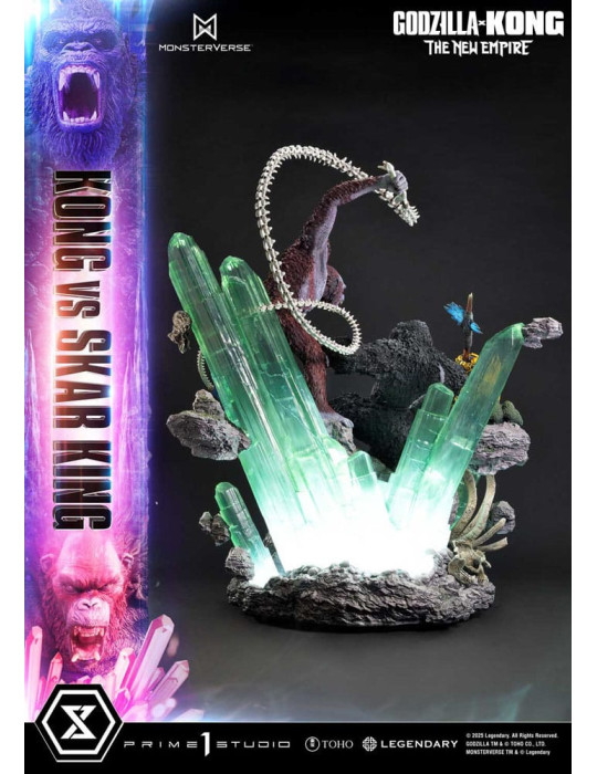 Prime 1 Studio - Godzilla x Kong: The New Empire - Figure Ultimate Diorama Masterline Series Kong vs Skar King Bonus Version