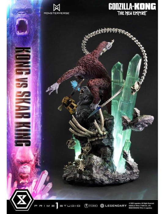 Prime 1 Studio - Godzilla x Kong: The New Empire - Figure Ultimate Diorama Masterline Series Kong vs Skar King Bonus Version