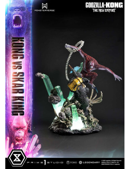 Prime 1 Studio - Godzilla x Kong: The New Empire - Figure Ultimate Diorama Masterline Series Kong vs Skar King