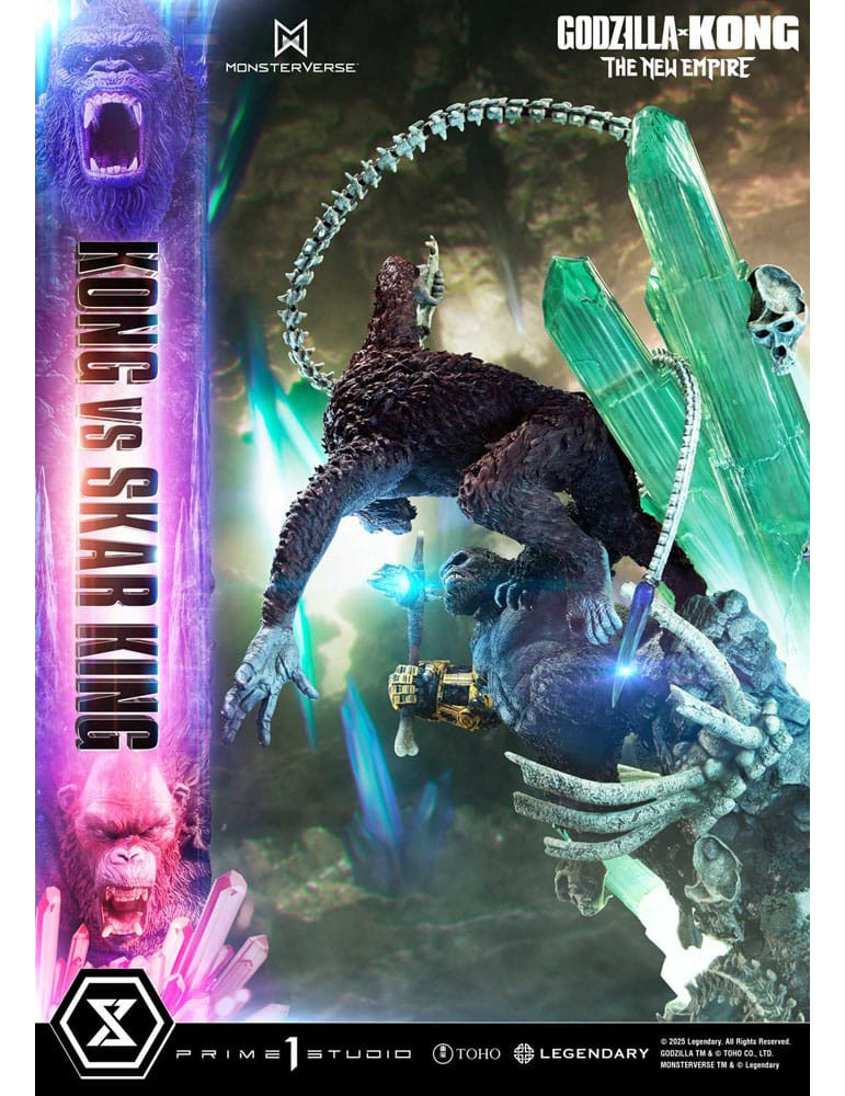 Prime 1 Studio - Godzilla x Kong: The New Empire - Figurine Ultimate Diorama Masterline Series Kong vs Skar King