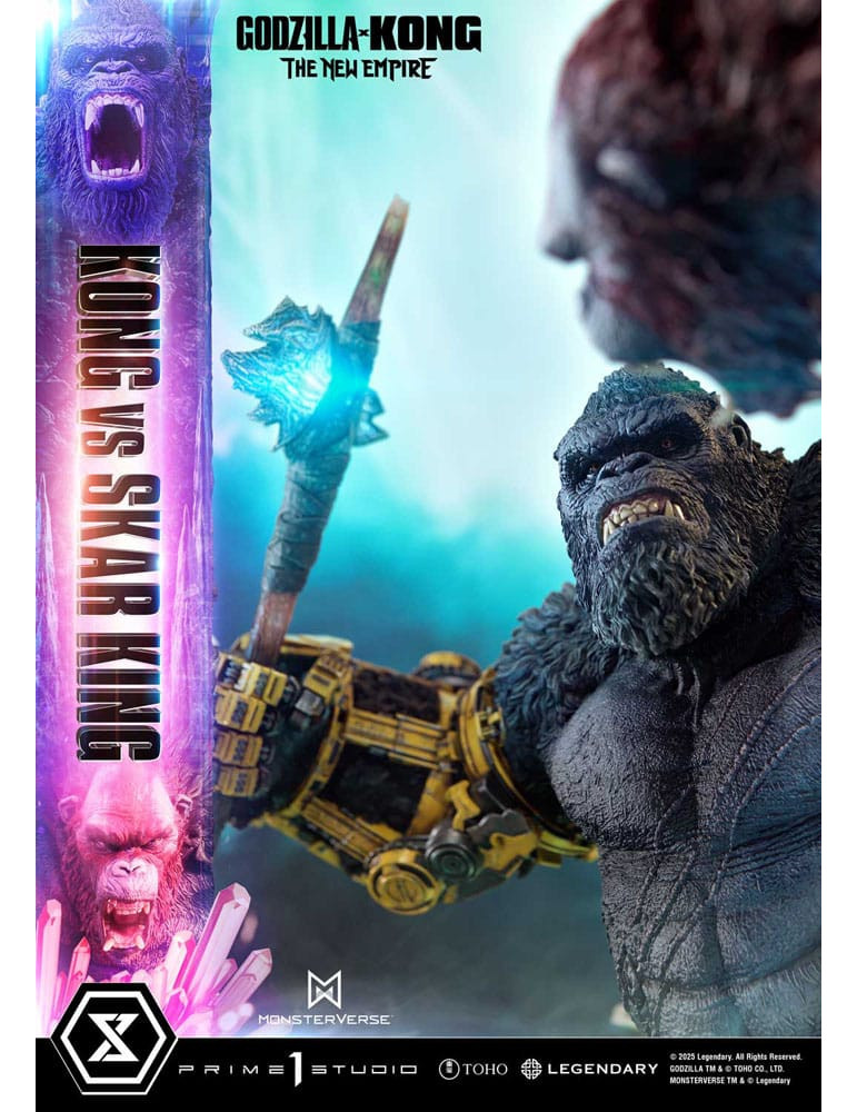 Prime 1 Studio - Godzilla x Kong: The New Empire - Figurine Ultimate Diorama Masterline Series Kong vs Skar King