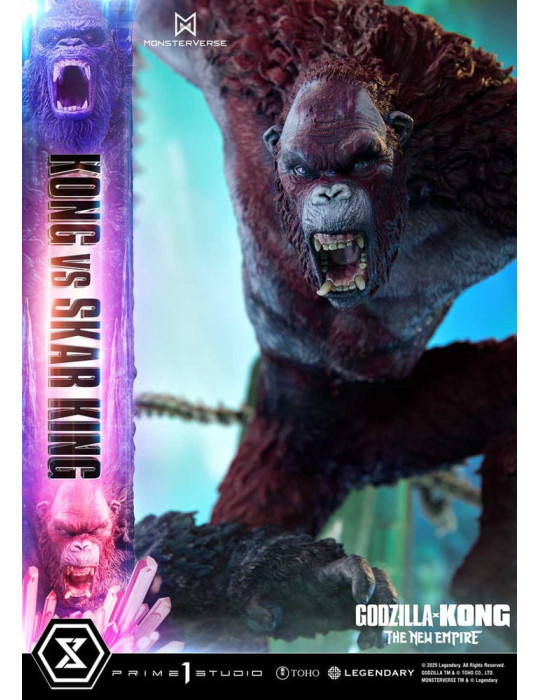 Prime 1 Studio - Godzilla x Kong: The New Empire - Figure Ultimate Diorama Masterline Series Kong vs Skar King