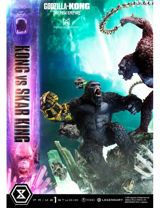 Prime 1 Studio - Godzilla x Kong: The New Empire - Figurine Ultimate Diorama Masterline Series Kong vs Skar King