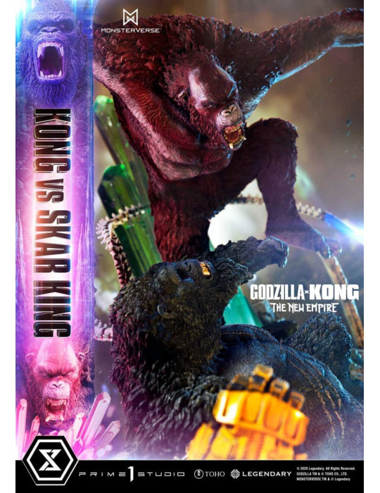 Prime 1 Studio - Godzilla x Kong: The New Empire - Figure Ultimate Diorama Masterline Series Kong vs Skar King