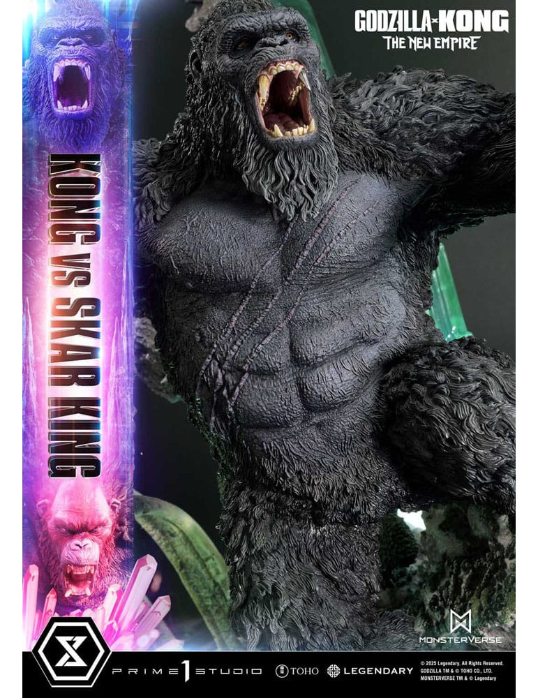 Prime 1 Studio - Godzilla x Kong: The New Empire - Figurine Ultimate Diorama Masterline Series Kong vs Skar King