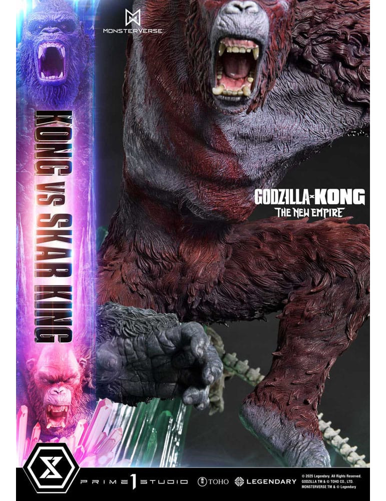 Prime 1 Studio - Godzilla x Kong: The New Empire - Figurine Ultimate Diorama Masterline Series Kong vs Skar King
