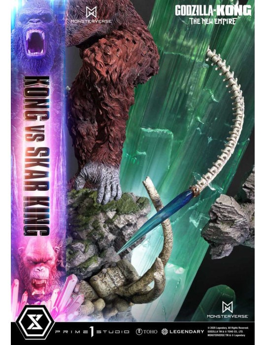 Prime 1 Studio - Godzilla x Kong: The New Empire - Figurine Ultimate Diorama Masterline Series Kong vs Skar King