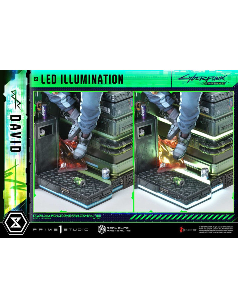 Prime 1 Studio - Cyberpunk: Edgerunners - Figurine Real Elite Masterline Series David Deluxe Bonus Version