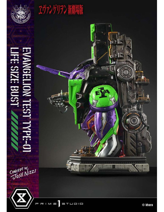 Prime 1 Studio - Neon Genesis Evangelion - buste Test Type-01 (Concept by Josh Nizzi) Bonus Ver.