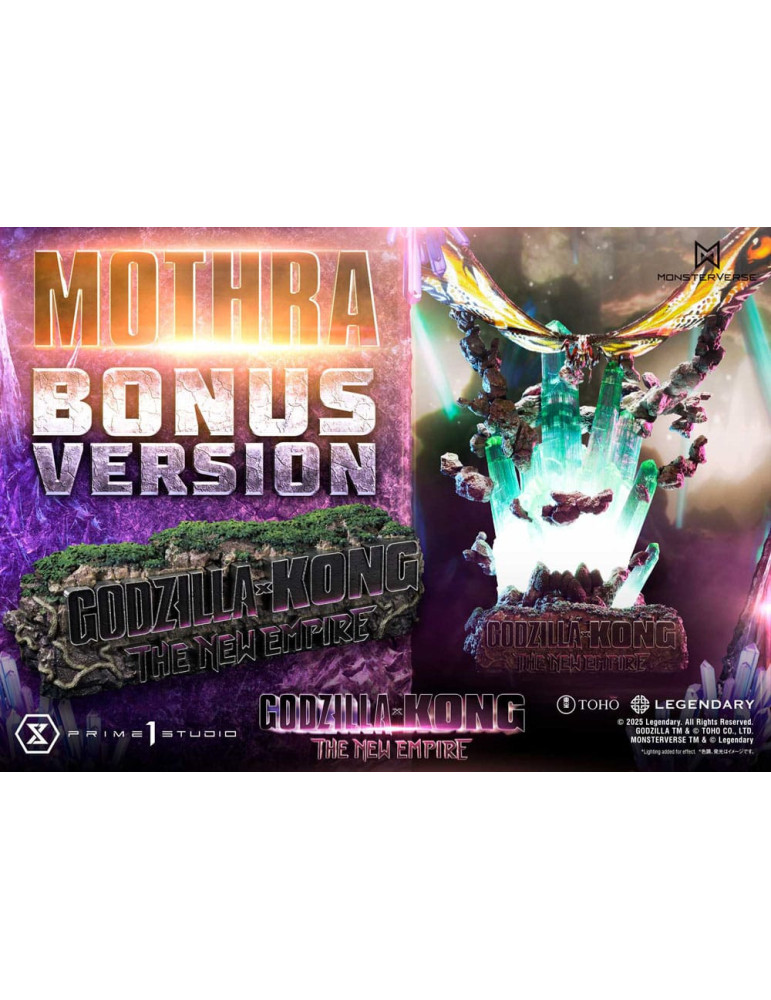 Prime 1 Studio - Godzilla x Kong: The New Empire - Figurine Ultimate Diorama Masterline Series Mothra Bonus Version