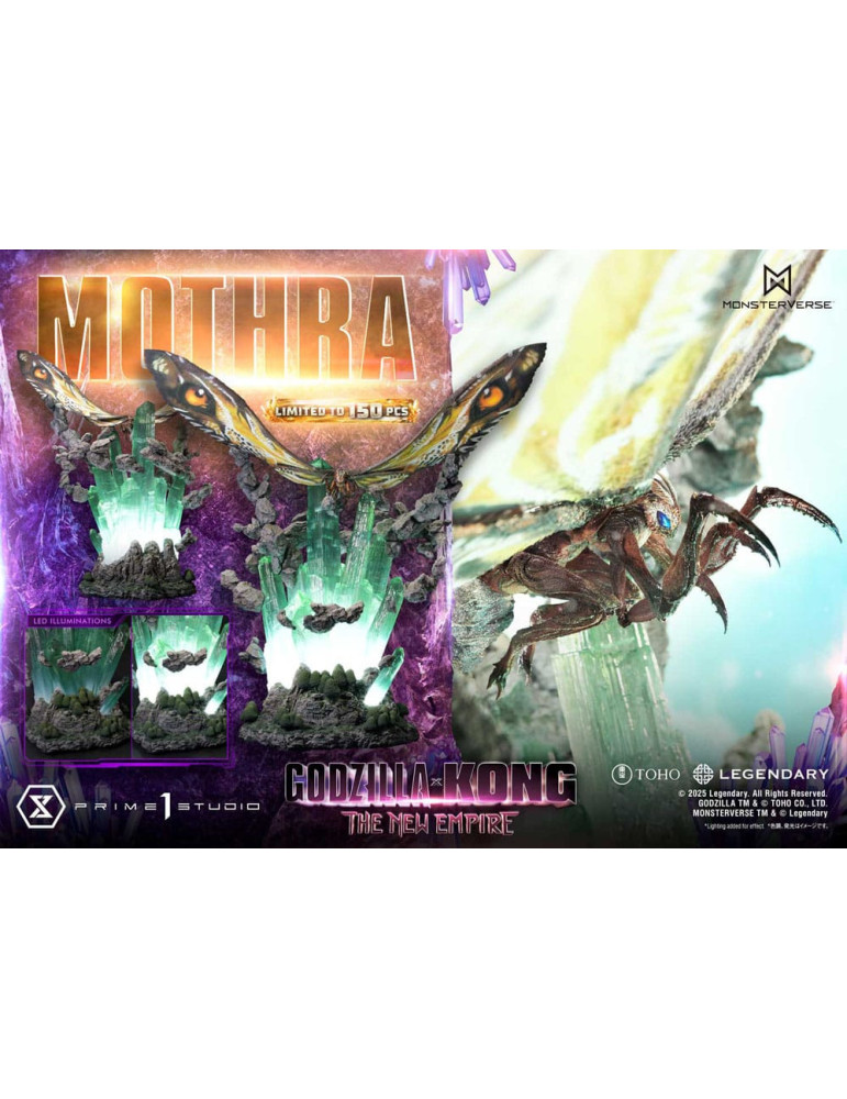 Prime 1 Studio - Godzilla x Kong: The New Empire - Figurine Ultimate Diorama Masterline Series Mothra Bonus Version