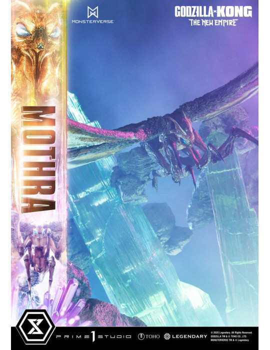 Prime 1 Studio - Godzilla x Kong: The New Empire - Figurine Ultimate Diorama Masterline Series Mothra Bonus Version