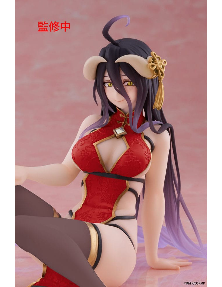 Taito - Overlord - Desktop Cute Figure Albedo Chinese Dress Ver. Renewal