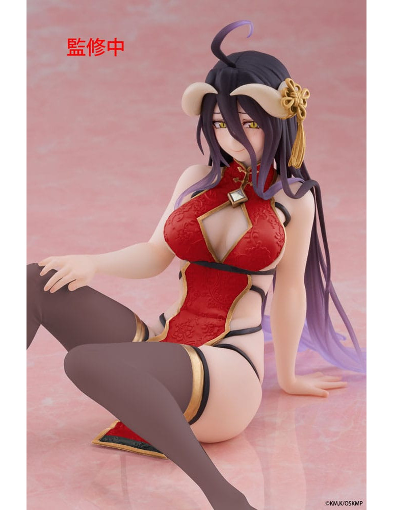 Taito - Overlord - Figurine Desktop Cute Figure Albedo Chinese Dress Ver. Renewal