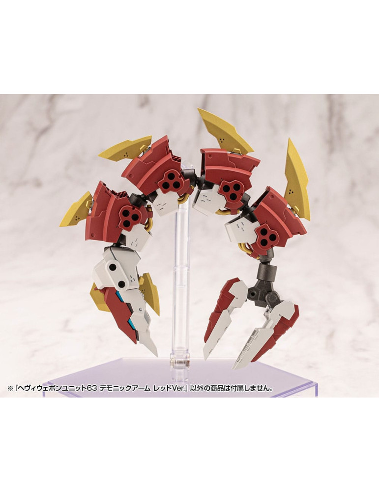 Kotobukiya - M.S.G. Model Kit Accessory - Set Heavy Weapon Unit 63 Demonic Arm Red Ver.
