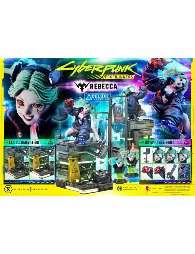 Prime 1 Studio - Cyberpunk: Edgerunners - Figurine Real Elite Masterline Series Rebecca Deluxe Version