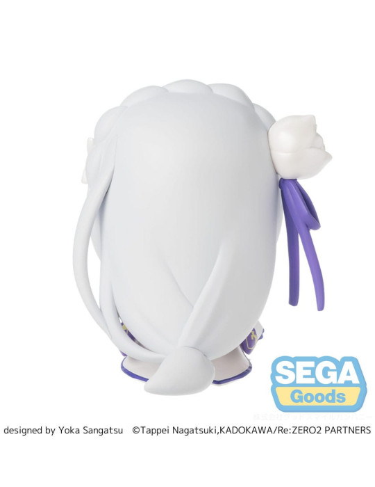 Sega - Re:Zero Starting Life in Another World - Figurine Fuwa Petit Chibi Emilia