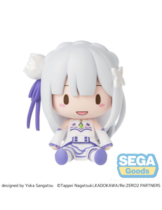Sega - Re:Zero Starting Life in Another World - Figurine Fuwa Petit Chibi Emilia