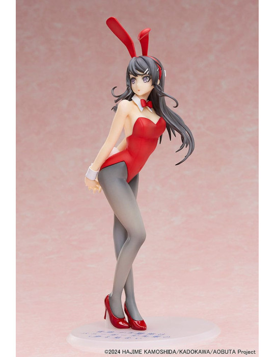 Aniplex - Rascal Does Not Dream of Bunny Girl Senpai - Figurine Mai Sakurajima Red Bunny Girl Ver.