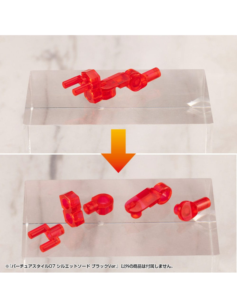 Kotobukiya - M.S.G. Model Kit Accessory Set Virtuous Style 06 Silhouette Sword Black Ver.