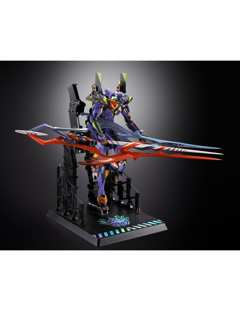 Bandai - Neon Genesis Evangelion - figurine Diecast Metal Build Eva Test Type-01 30th with the Spear of Gaius