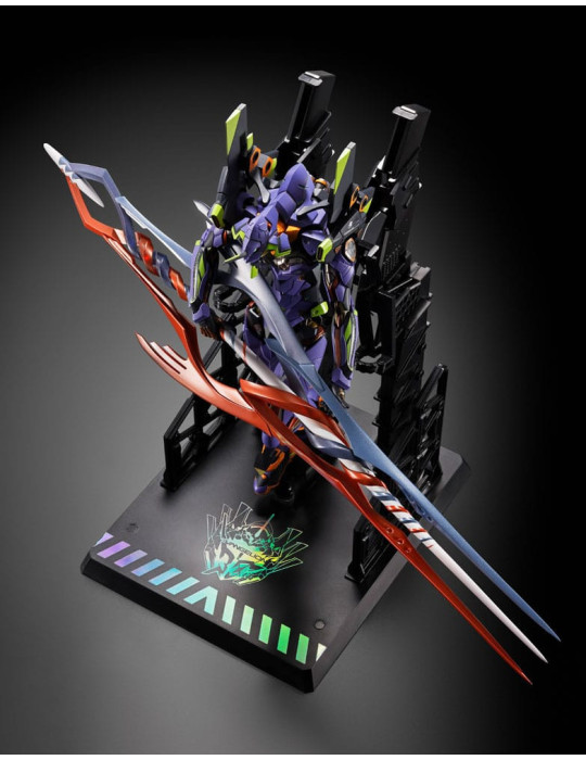 Bandai - Neon Genesis Evangelion - figurine Diecast Metal Build Eva Test Type-01 30th with the Spear of Gaius