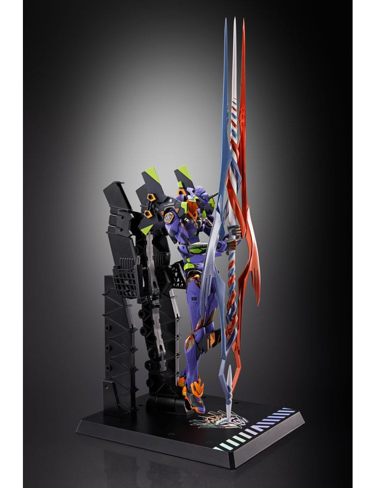 Bandai - Neon Genesis Evangelion - figurine Diecast Metal Build Eva Test Type-01 30th with the Spear of Gaius
