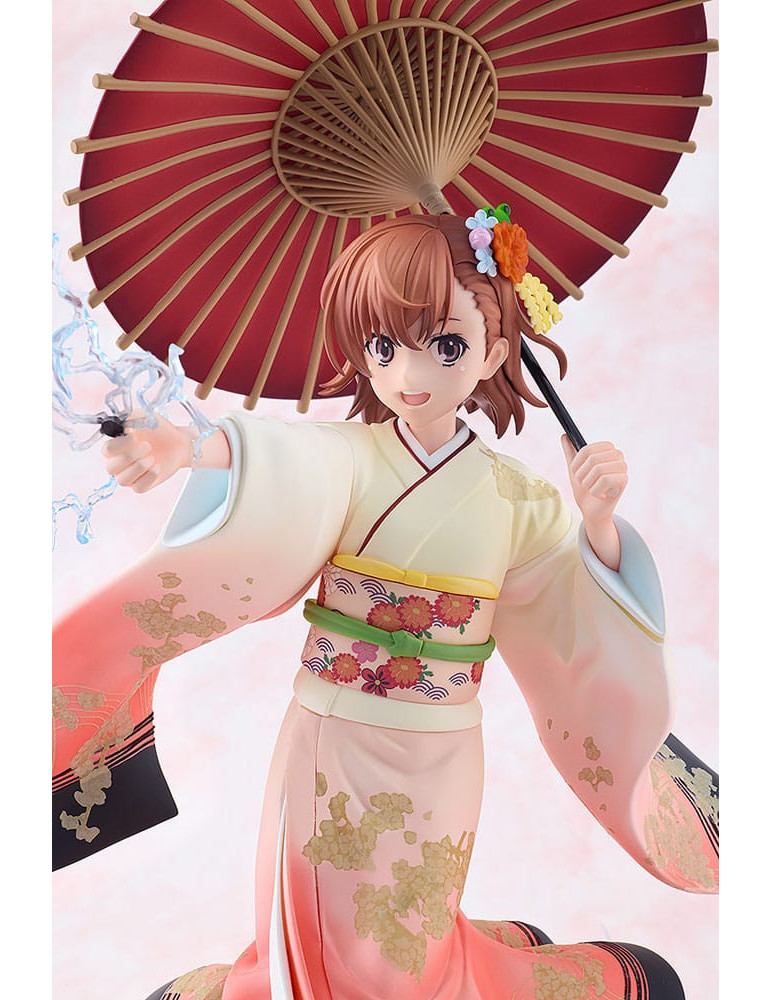 Kadokawa - A Certain Scientific Railgun T - figure Mikoto Misaka Furisode Kimono Ver.
