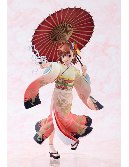 Kadokawa - A Certain Scientific Railgun T - figurine Mikoto Misaka Furisode Kimono Ver.